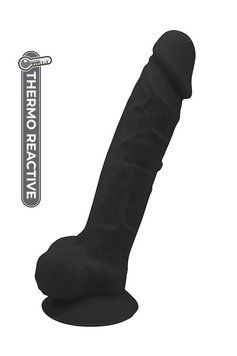 Фалоімітатор термоактивний REAL LOVE 9, Black DT21567 фото