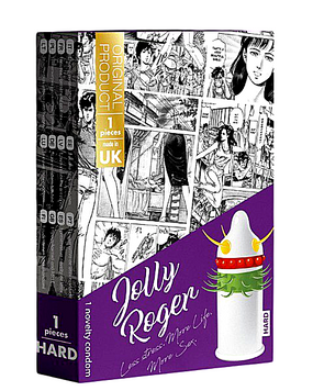 Презерватив зі стимулюючими вусиками та пухирцями EGZO Jolly Roger латексний 461109 фото