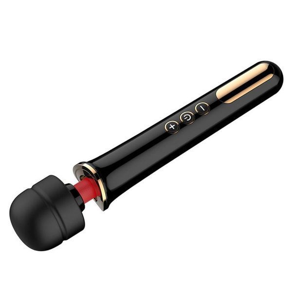 Вібратор-мікрофон чорний Massager Super Powerful USB 10 Function BS22012 фото