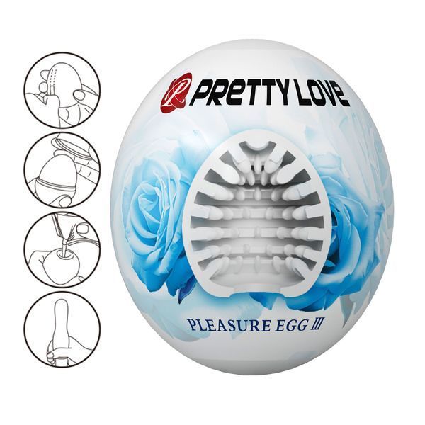Мастурбатор яйцо Pretty Love Pleasure Egg белый 6603ВМ0418 фото