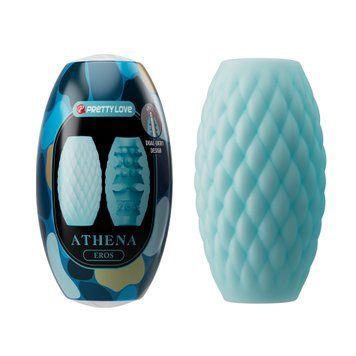 Мастурбатор яйце PRETTY LOVE Athena Eros блакитний, 7.6 х 4.2 см BM-00900T99-3 фото