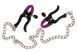 Зажимы для сосков с цепочкой Bad Kitty silicone nipple BK523143 фото 3