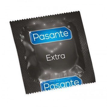 Презервативи потовщені Pasante Extra Condoms з додатковим лубрикантом, 52 мм (ціна за 6 шт.) 1030KA-1 фото