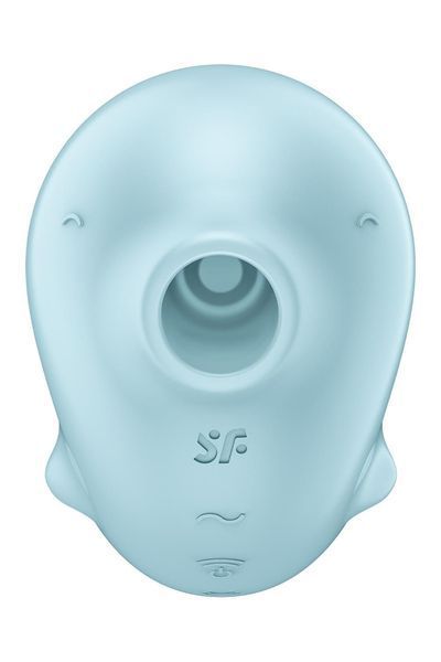 Вакуумный стимулятор Satisfyer Sassy Seal с вибрацией, голубой, 9.5 см S360636 фото