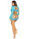 Мереживна сукня з довгим рукавом та вирізами Leg Avenue Tur Blue O\S 86142/Blue фото 5