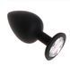 Анальная пробка Black Silicone Diamond, S 820140 фото 1