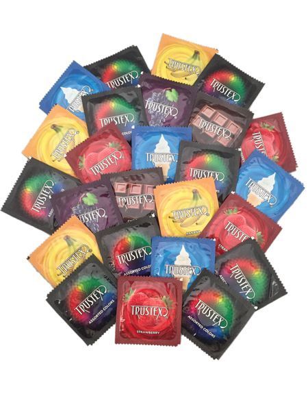Презервативи Trustex Assorted Colors різних кольорів, з мастилом TR99910 фото