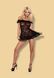 Сорочка Flores chemise Obsessive SM чорна 410265 фото 1