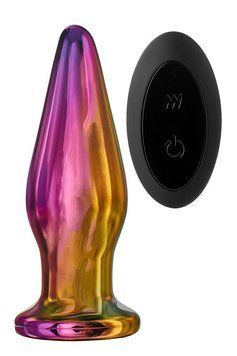 Анальна пробка з вібрацією скляна конусна Dream Toys GLAMOUR GLASS DT21942 фото