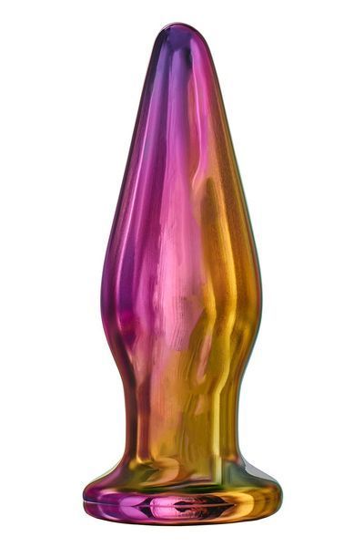 Анальна пробка з вібрацією скляна конусна Dream Toys GLAMOUR GLASS DT21942 фото