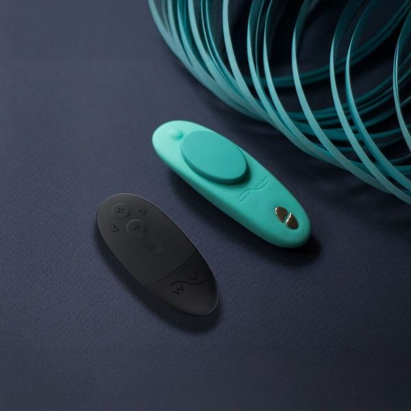 Вібратор в трусики WE-VIBE Moxie+ Aqua W44131 фото