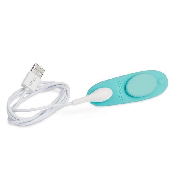 Вібратор в трусики WE-VIBE Moxie+ Aqua W44131 фото