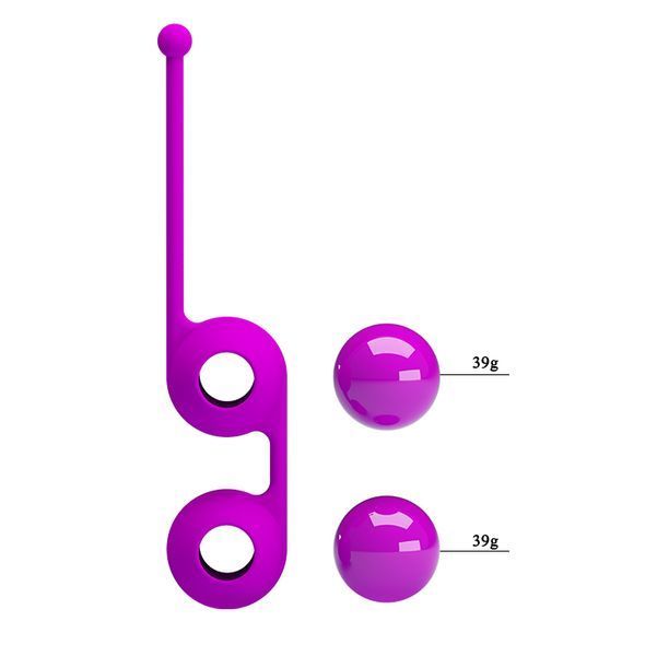 Вагінальні кульки Pretty Love Kegel фіолетові BI-014493-2 фото