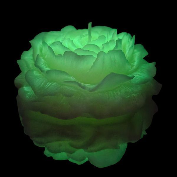 Свічка півонія люмінесцентна GlowKink низькотемпературна, салатова, L GK409848 фото