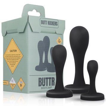 Набір анальних пробок BUTTR Butt Kickers Butt Plug Training Set 810396 фото