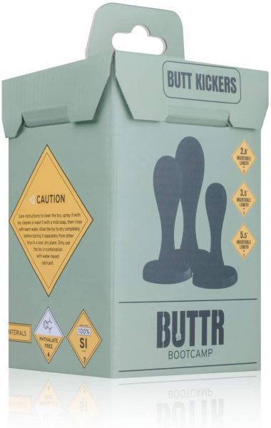 Набір анальних пробок BUTTR Butt Kickers Butt Plug Training Set 810396 фото