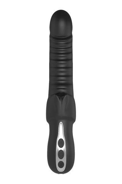 Подвійний вібратор рельєфний Dream Toys Midnight Magic Typhon чорний, 23 х 4 см DT21951 фото