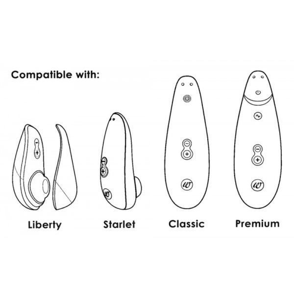 Змінні насадки Womanizer Premium, Eco, Classic, Liberty, Starlet 2, фіолетовий, розмір L WZ92MK0100 фото