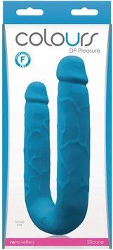Подвійний фалоімітатор COLOURS DP PLEASURES BLUE T280769 фото