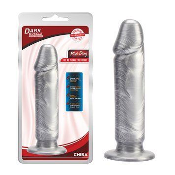 Фалоімітатор на присосці реалістичний Chisa Dark Muscle PHUT Dong, сріблястий 901408 /CN-711490140 фото