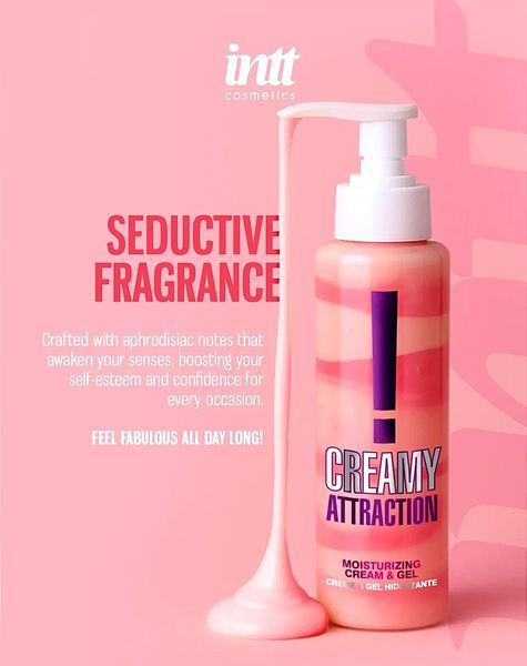 Крем-гель для тела с соблазнительным ароматом Intt Creamy Attraction Seduction! для поцелуев, 100 мл IN16394 фото