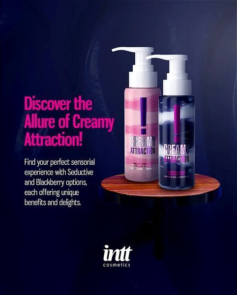 Крем-гель для тела с соблазнительным ароматом Intt Creamy Attraction Seduction! для поцелуев, 100 мл IN16394 фото
