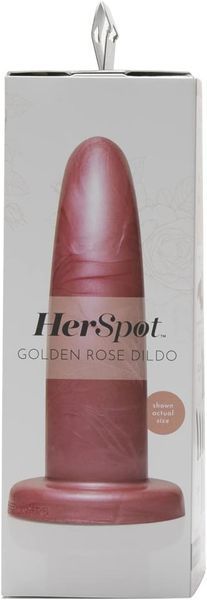 Фаллоимитатор с изогнутым стержнем FleshLight HerSpot розовое золото, Medium FL10607 фото
