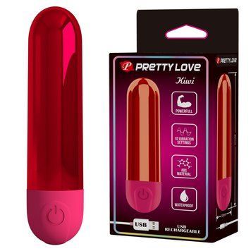 Віброкулька Pretty Love Kiwi червона, 8 х 1.8 см BI-300091-1 фото