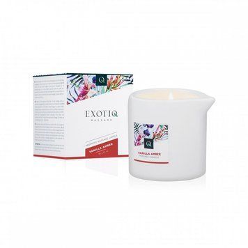 Масажна Свічка Exotiq Massage Candle Vanilla Amber - 60 мл 215650 фото