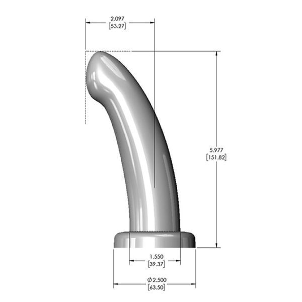Фаллоимитатор с изогнутым стержнем FleshLight HerSpot розовое золото, Medium FL10607 фото