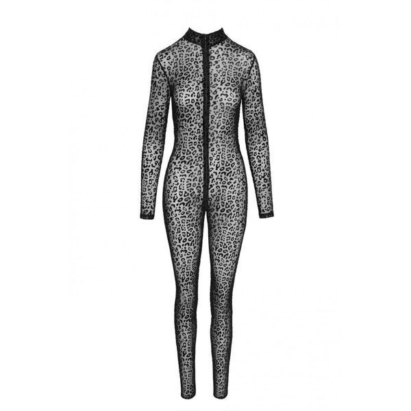 Еротичний комбінезон із леопардовим принтом L F285 Noir Handmade 10871/F285 L фото