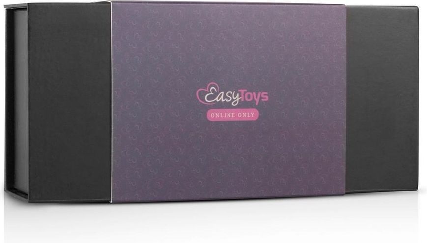 Страпон реалистичный на ремнях Easytoys, силиконовый, черный, 13 х 3.1 см. ET60520 фото
