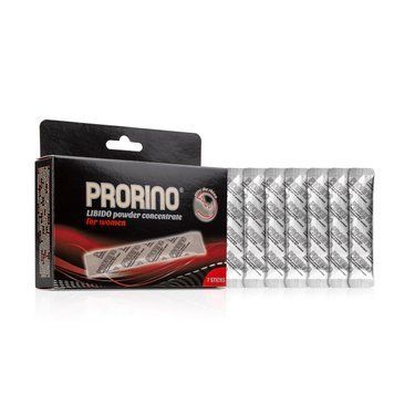 Збудливий порошок для жінок ERO PRORINO black line libido powder concentrate (в упаковці 7 шт. стиків по 5 гр) HOT78500 фото