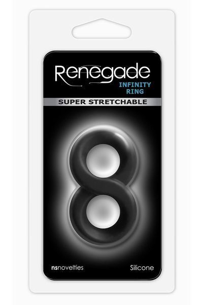 Эрекционное кольцо RENEGADE INFINITY RING BLACK T280577 фото