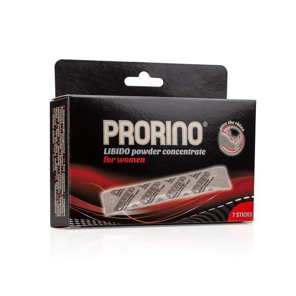 Возбуждающий порошок для женщин ERO PRORINO black line libido (в упаковке 7 шт. стиков по 5 гр) HOT78500 фото