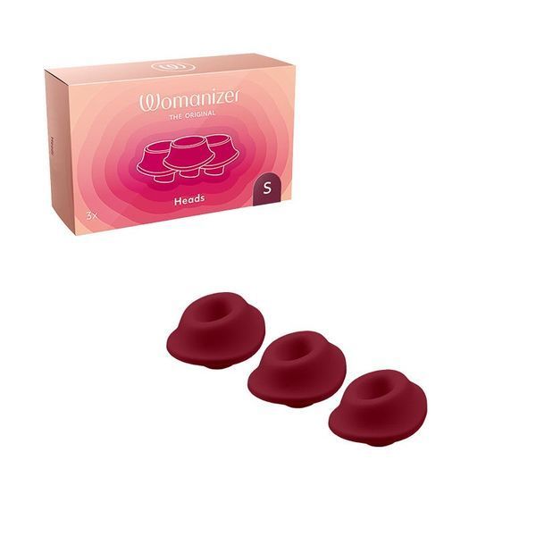Сменные насадки на Womanizer Premium 2 и Classic 2 бордовые, размер S WZ162HS7 фото