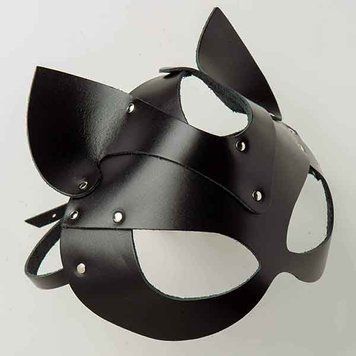 Маска Кішка Leather, Black F61262 фото