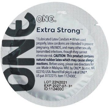 Набір міцних презервативів класичної форми One Extra Strong із різним дизайном (ціна за 5 шт.) O6339 фото