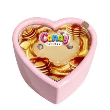 Масажна свічка з ароматом панкейка Candy Pancake у формі серця, 70 мл C384531 фото