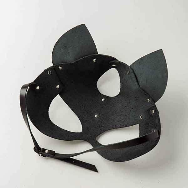 Маска Кішка Leather, Black F61262 фото